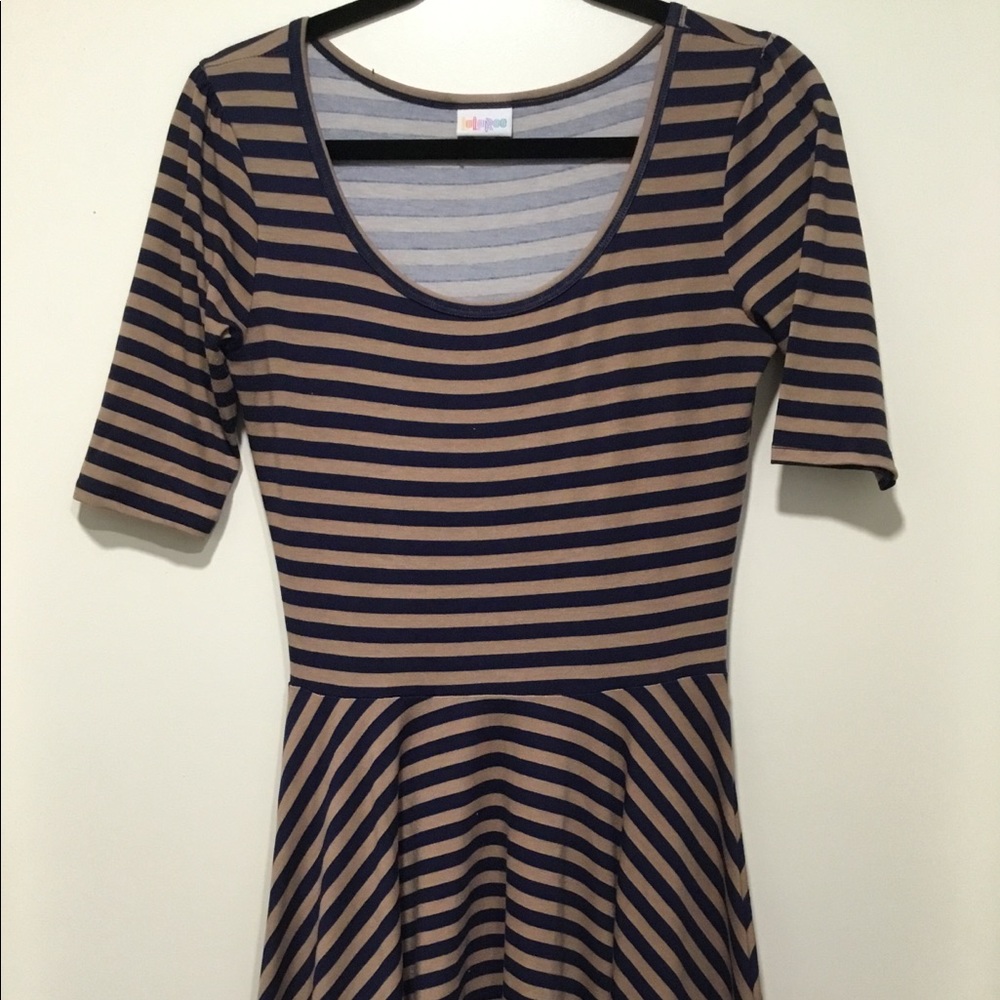 Lot of striped Lularoe dresses